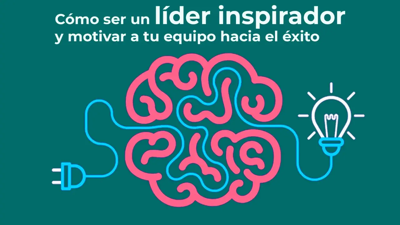 Cerebro con enchufe y bombilla, simbolizando la inspiración para la competencia liderazgo.