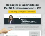 Mujer sonriente con gafas, foto profesional para CV. Ingeniera industrial con experiencia internacional.
