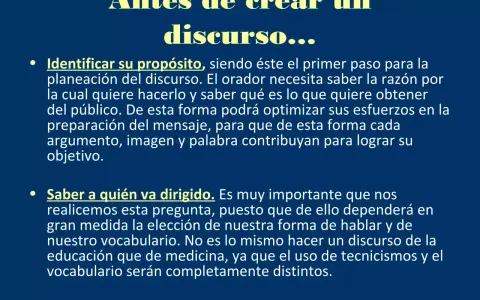 Pasos clave para saber como hacer un discurso: identificar propósito y audiencia.