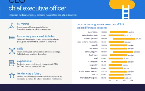 CEO: misión, funciones, skills y experiencia. Conoce rangos salariales para saber qué estudiar para ser CEO.