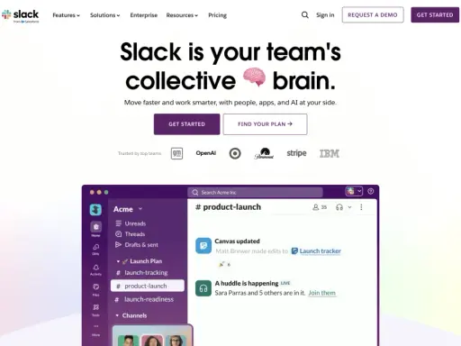 Slack, una alternativa a Teams, organiza la comunicación de tu equipo con canales y mensajes directos.